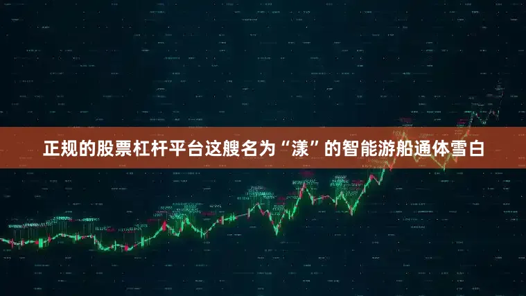 正规的股票杠杆平台这艘名为“漾”的智能游船通体雪白